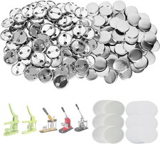300 Sets 1.25 Inch Button Maker Supplies, 32Mm Button Supplies Parts Badge Part,