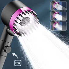 New Double Two Tap Fitting Mixer Shower Bath Head & Hose Spray Hair Wash 1.5m