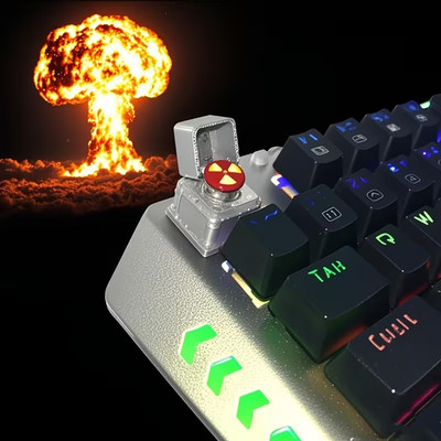 Custom ESC Nuclear Launch Red Button Keycap for Cherry MX Switches Keyboard