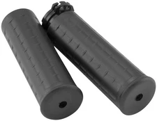 Avon Grips WAF-87 Old School Grip - H-D with Throttle Slide - Waffle (Black)