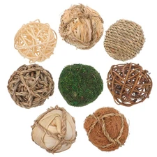 8 Pcs Decorative Objects Vase Fillers for Centerpiece Wicker Rattan Wedding