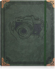 Photo Album 4X6, Leather Photos Albums, Vintage Travel Scrapbook Photo Album, Pi