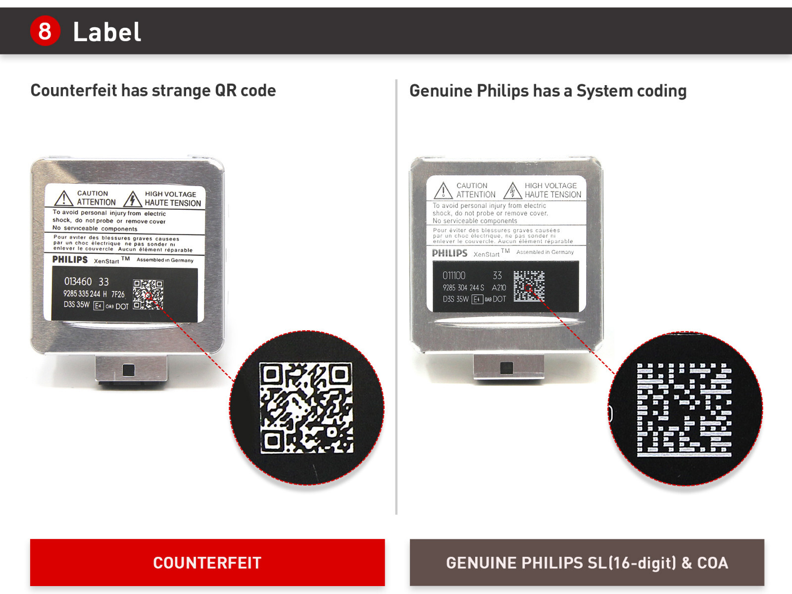 1x PHILIPS 4300K OEM D3S 42403C1 HID Headlight Bulb for Mopar Chrysler