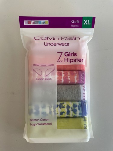 Calvin Klein Girls Youth Hipster Underwear 7 Pack Stretch Cotton NEW sealed - Picture 4 of 9