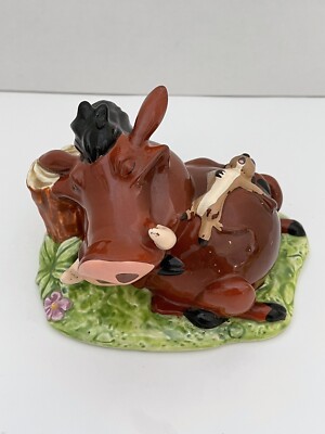 VTG Disney Schmid Lion King Timon And Pumbaa Ceramic Figurine-Read