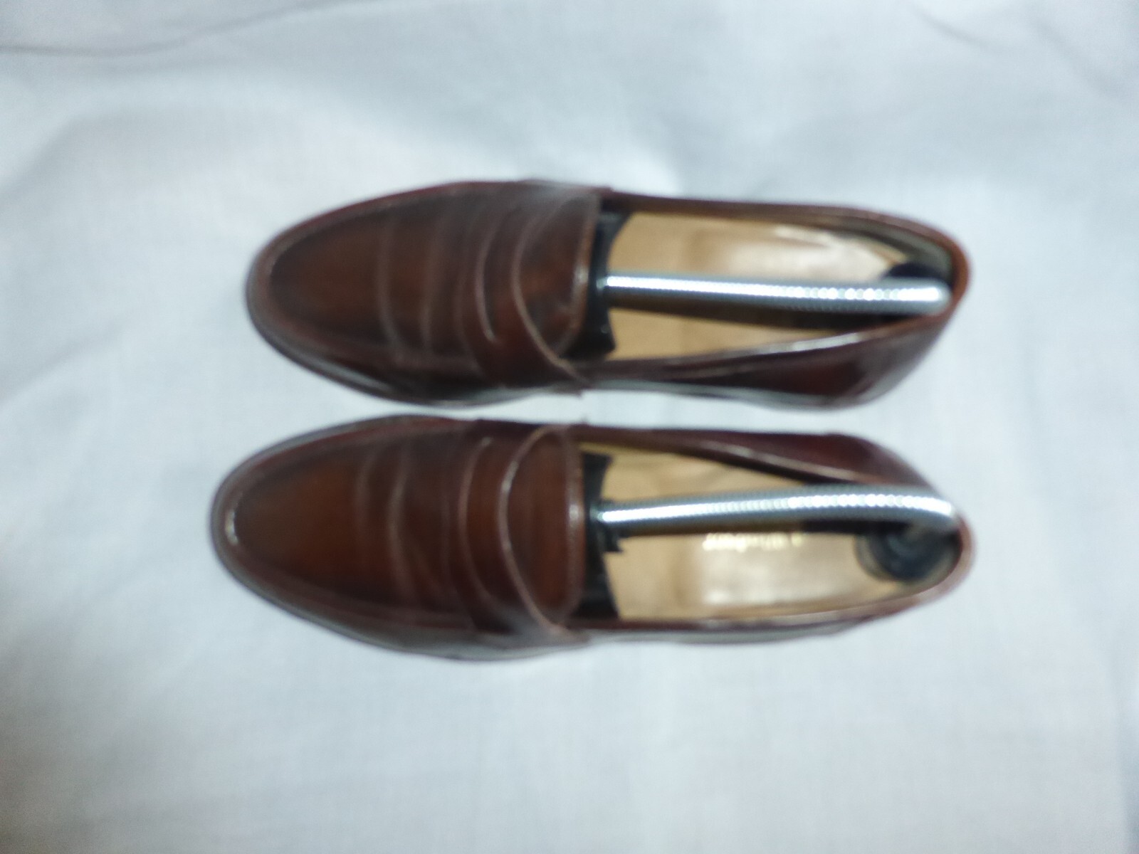SAMUEL WINDSOR MEN BROWN LEATHER SLIP ON LOAFER SHOE SIZE UK 8 EU 42 US 9 VGC image 5