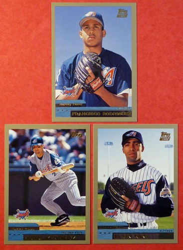 Set squadra 2000 Topps Anaheim Angels con scambiato (16 carte) Francisco Rodriguez RC - Foto 2 di 2