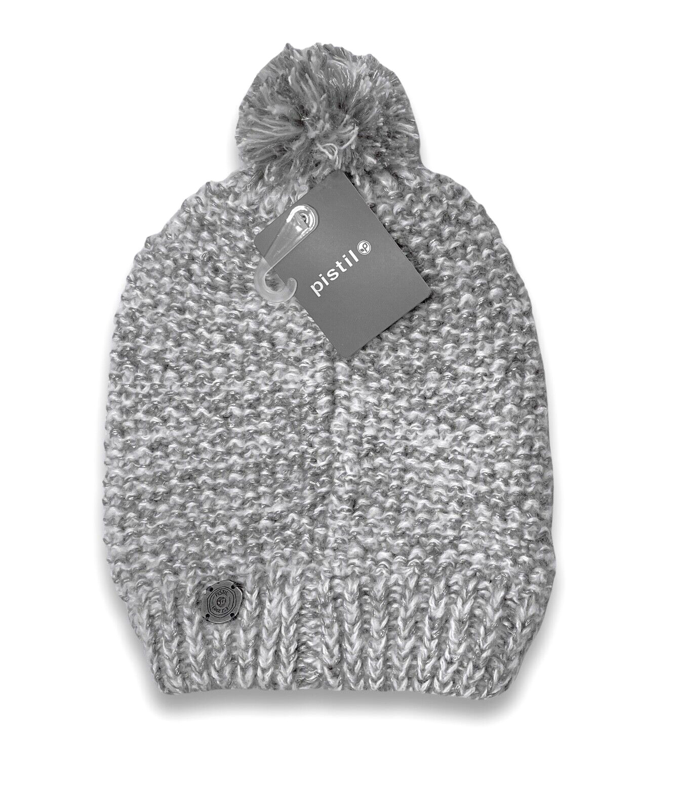 Шапочка с помпоном Pistil Ethos - NWT Womens One Size Dove Серая / серебристая - #45048-G10