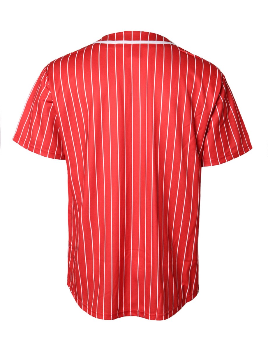 Men's Classic Baseball Jersey Short Sleeve Button Down
