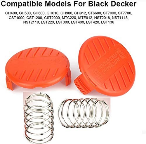AF100 Ersatzspule Für Black & Decker Rasentrimmer – 9 M, 0,2 Cm, Inkl. Kappen & Federn