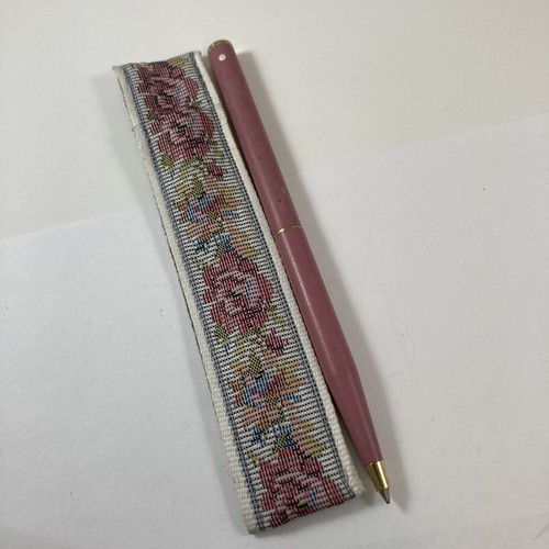 Sheaffer Weiß Punkte Rosa Damen Kugelschreiber mit Geldbörse Schutz Neu Tintenpatrone