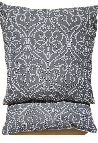 Fendigo Embroidery Cushion Covers 45/45cm (Try It )#free Returns - Picture 3 of 4