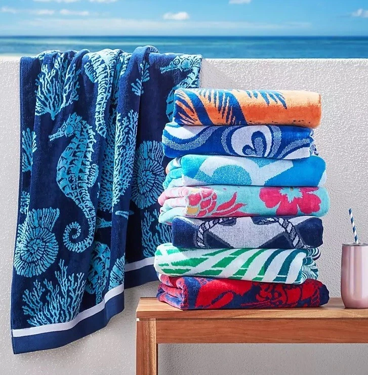 Oversized Colored Beach Towel