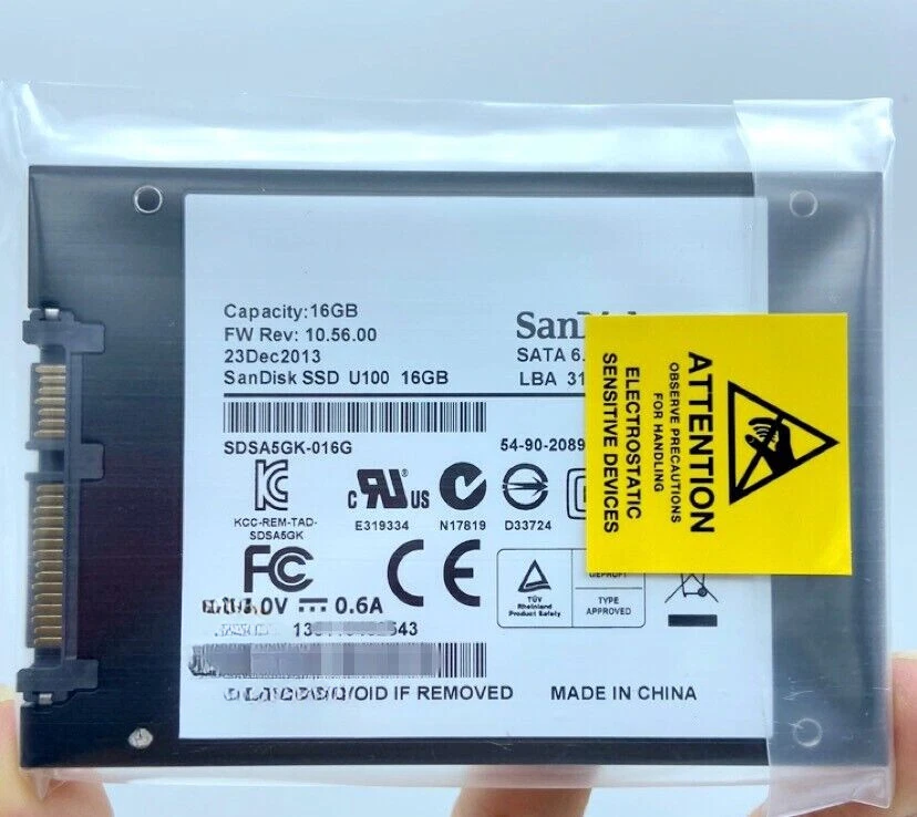 SanDisk SDSA5GK-016G U100  6.0Gbps 16GB SATA 7mm 2.5" Solid State Drive SSD New - Image 3 of 4