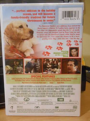 The Dog Who Saved Christmas (DVD, 2009) Holiday Family Movie Mario Lopez SEALED! - Picture 2 of 2