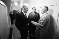 Liverpool manager Bill Shankly chats to Spurs manager Bill Nichols- Old Photo