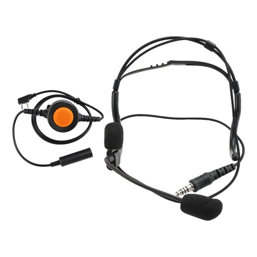 7.1-C8 Rear Mount Plug Tactical Headset pour Kenwood TK-208 TK-220 TK-240 TK-248 - Zdjęcie 17 z 19