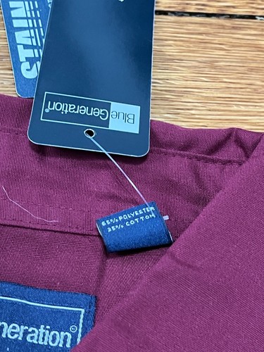 Quinnipiac University Mens Button Down Shirt Size Medium Burgundy New NWT! - Picture 6 of 7