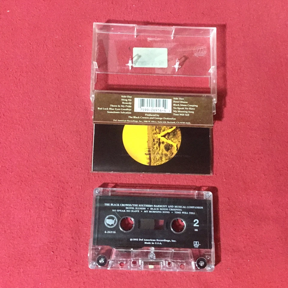 The Black Crowes – The Southern Harmony And Musical Companion *1992 Cassette *EX — 第 2/4 张图片