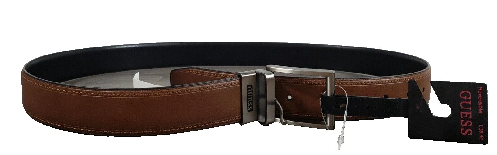 Cinturón Negro de cuero GUESS para De hombre