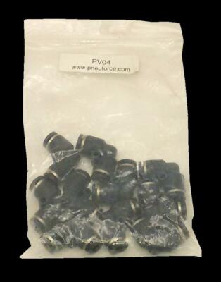 Pack of 10 New Conek Pneuforce  PV04  Push Lock Elbows 4 mm Airline