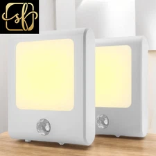 Plug in Motion Sensor Lights with Adjustable Brightness,Warm White Motion Activa