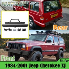 Front Rear Bumper Winch Mount Plate For 1984-2001 Jeep Cherokee Xj Powder Coat
