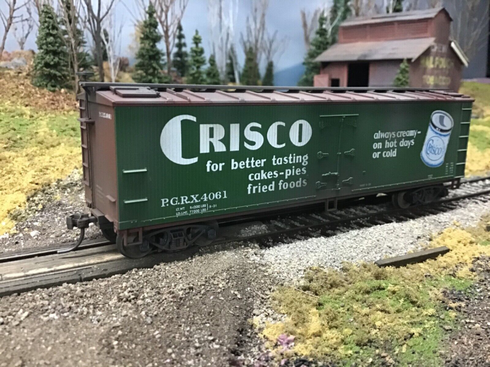 Branchline (Accurail) Crisco, 40’ wood reefer, weathered