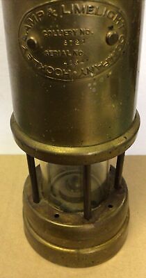 Vintage Brass Hockley Lamp & Limelight Company Miners Lamp Vintage Brass Hockley Lamp & Limelight Company Miners Lamp