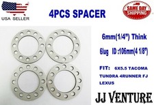 4pcs Universal Wheel Spacer Fit 6x5.5 6mm 14 Tacoma Tundra 4runner Fj Lexus