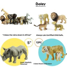 boley 12 piece safari animal set