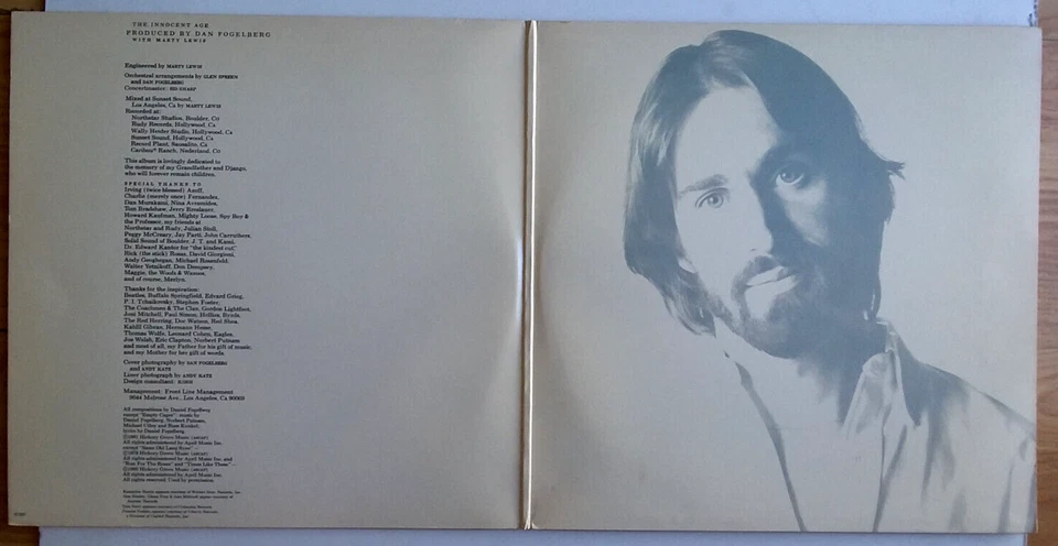 DAN FOGELBERG - The Innocent Age - Vinyl 2xLP 1980 Full Moon KE2 37393 Sterling - Image 3 of 4