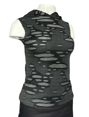 Shrine Cyber Gothic Rave Goth Punk Rock Decayed b Vampire Shirt Hoodie Top Vest