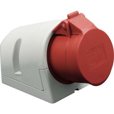 CEE Wandsteckdose Aufputz 16A IP44 rot 230V - 16A - Marke PCE
