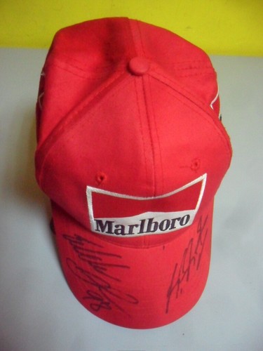 Cappellino Ferrari autografato Michael Schumacher e Eddie Irvine 1998  Formula 1 | eBay