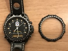 DPW BREITLING NEW PLUTON-Chrono Flight  Militare- Ghiera Bezel Ricambio NOS