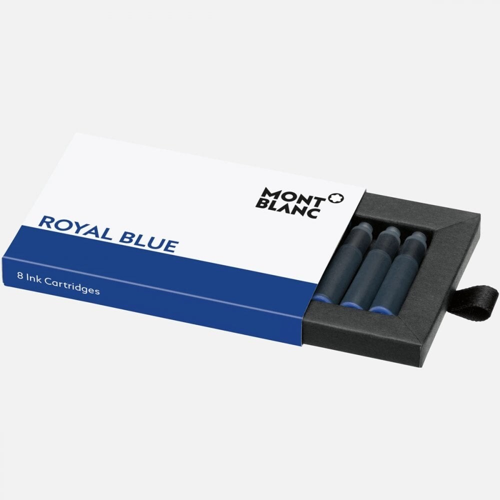 Montblanc Royal Blue Ink Cartridges 8-Pack Premium Austria Made-image