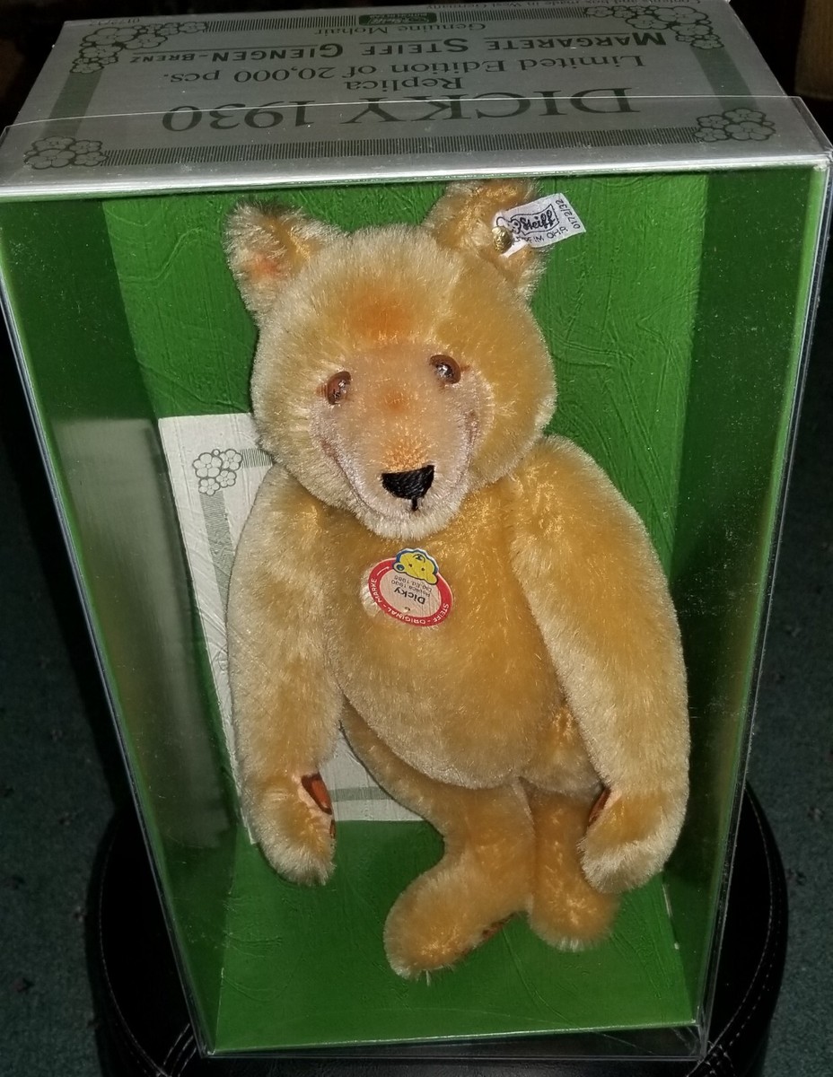 □シュタイフ DICKY 1930 Replica 28100 Steiff Dicky Replica 1930 Limited Edition 1985 Teddy Bear