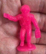 Vintage Tim Mee Toys Galaxy Laser Team Star Patrol Figure Pink Astronaut 2" PVC