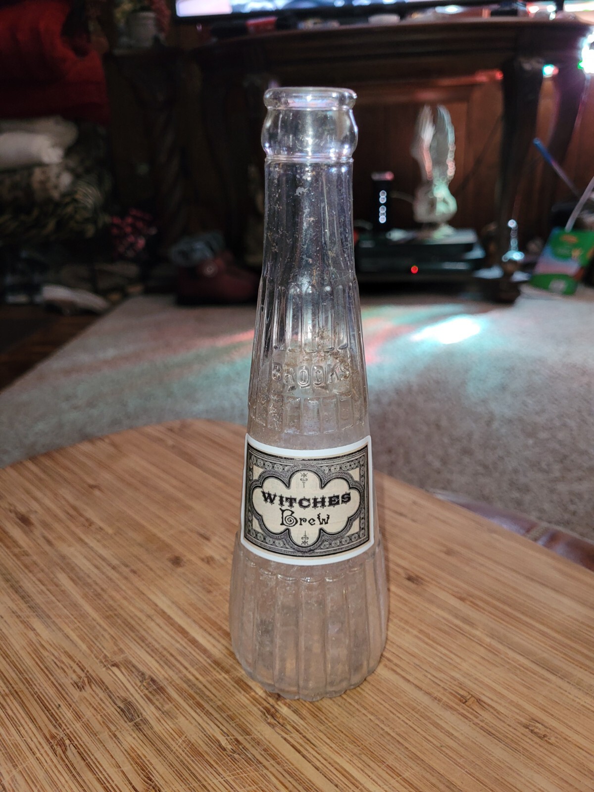 Vintage Brook's Ketchup Bottle "Tangyest" Ball 23110 "Whitches Brew