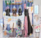 Halloween Cane Corso Dog Shower Curtain Bathtub Screens Personalized Hooks