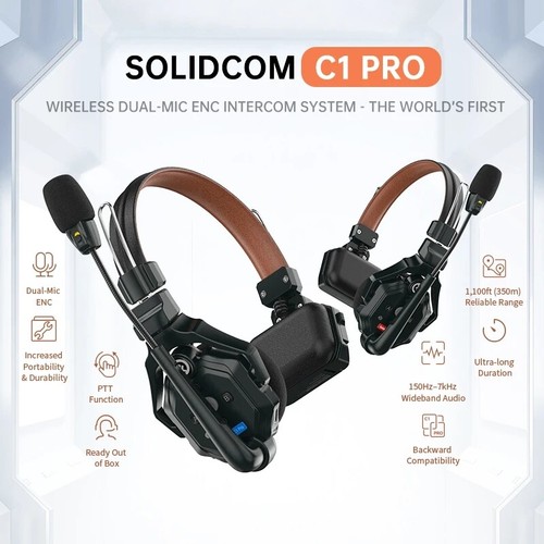 HOLLYLAND Solidcom C1 Pro 1100ft Wireless Intercom System Headset Mic HUB Base - Picture 2 of 16