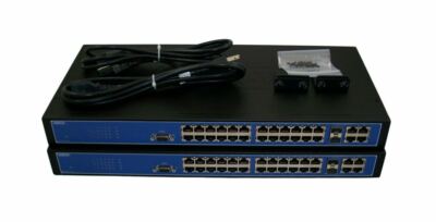Adtran Netvanta 1234 24 Port 10/100 Switch 1700594G1 Lot of 2