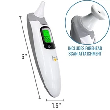 HealthSmart Talking Infrared Ear & Forehead Thermometer BRAND NEW IN BOX