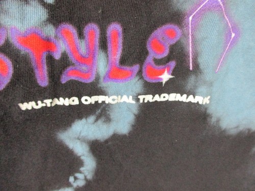 Wu Tang Clan Shirt Adult Small Medium Black Tie Dye Men Hip Pop Tiger Rap Tee - Picture 3 of 9