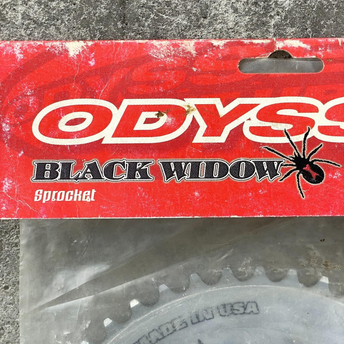 Odyssey BMX Sprocket Black Widow 43t NOS USA New Old School Spider