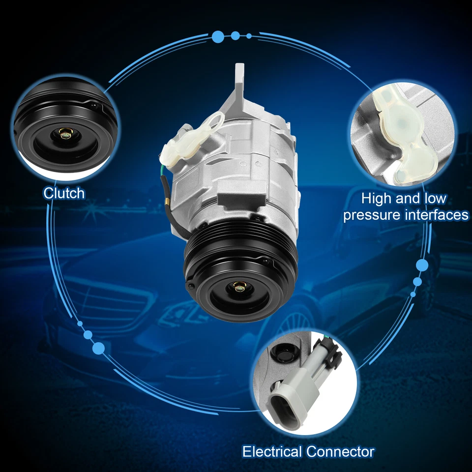 Compresor de aire acondicionado para Chevrolet Express GMC Savana 2006-2012 2013 2014 20880831 Foto 3 de 4