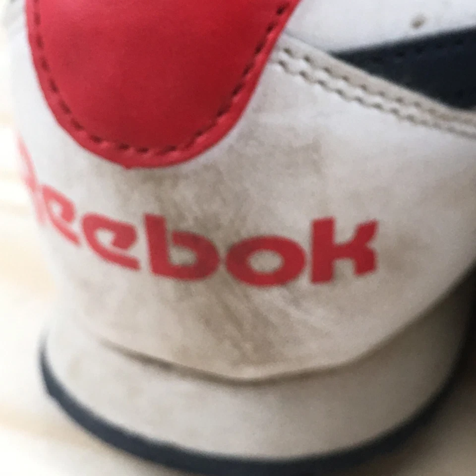 Reebok туфли мужские 7 Flexagon работает кроссовки шнурует вверх низкий верхний белая кожа - Изображение 4 из 4