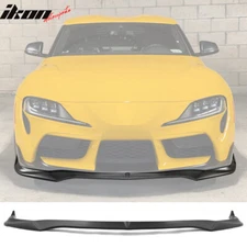 Fits 20-25 Toyota GR Supra A90 A91 IKON Style Front Bumper Lip PP Matte Black