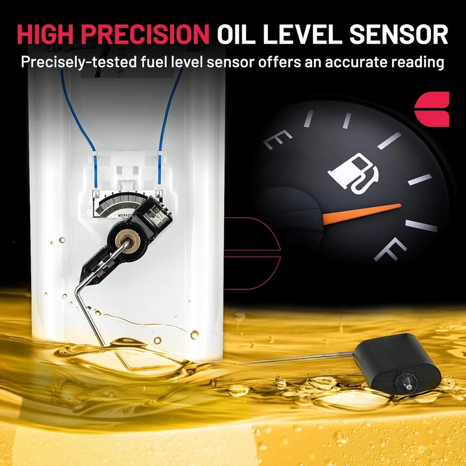 Fuel Pump Assembly w/ Sensor for Chevy Silverado 1500 GMC Sierra 1500 2014-2018 Foto 3 de 4